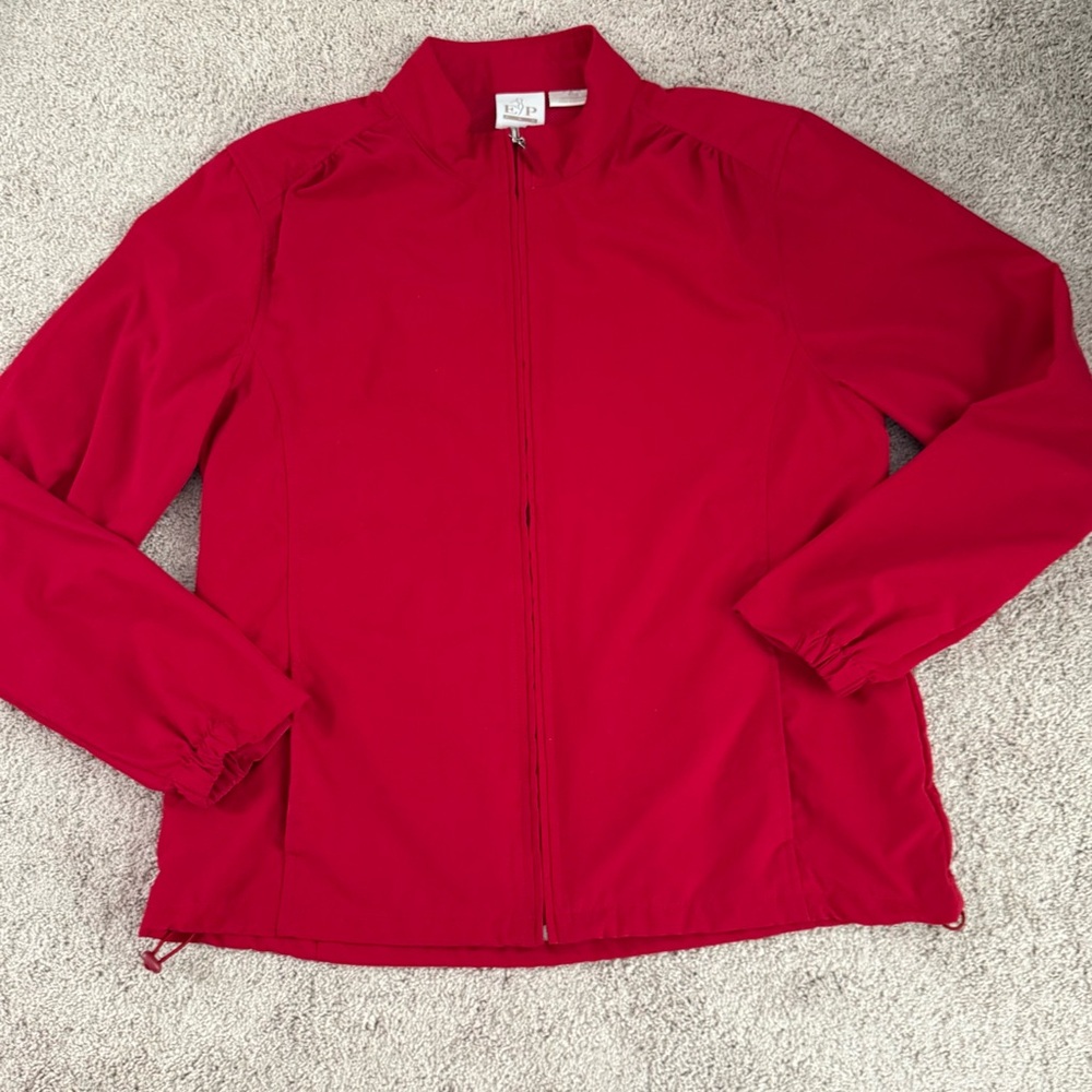 E P PRO Full Zip Up Wind Golf JACKET Mesh lined Pockets EP Pro Coat